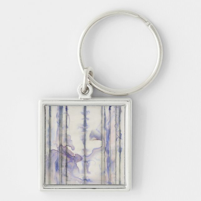 Violet Free Expression Watercolor Keychain (Front)