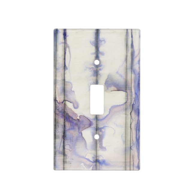 Violet Free Expression Watercolor Light Switch Cover (Front)