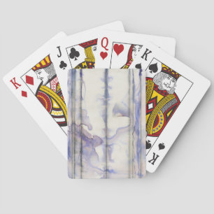 Violet Free Expression Watercolor Poker Cards