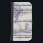Violet Free Expression Watercolor Phone Wallet<br><div class="desc">This amazing free expression work by Jennifer Goldberger is a violet watercolor full of life. Black lines run vertically in the piece,  and violet drops extend out from them like waves in a lake. A wonderful print that would go well on a number of Zazzle products. Order yours today!</div>