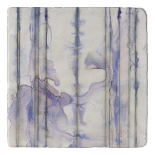 Violet Free Expression Watercolor Trivet