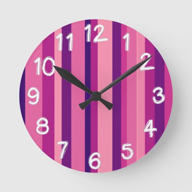 Violet Garden  Round Clock (Front)