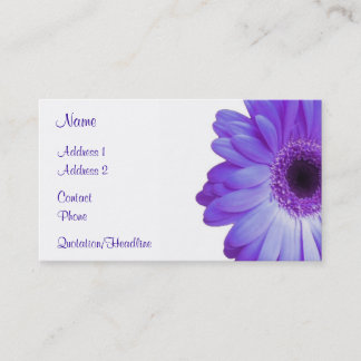 Violet Gerbera Business Card