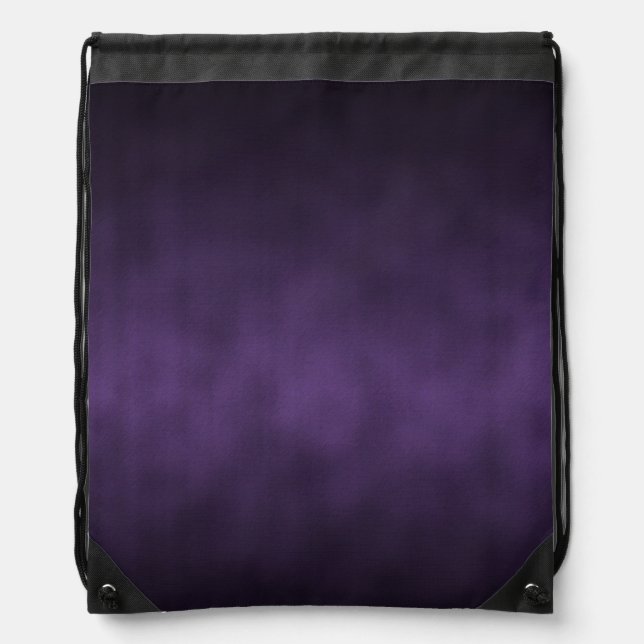 Violet Gothic Ombre Background Art Drawstring Bag (Front)