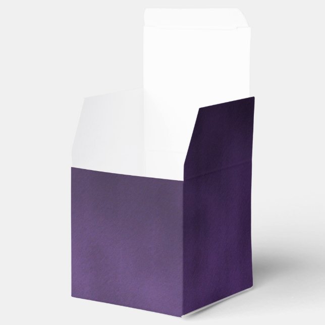 Violet Gothic Ombre Background Art Favor Boxes (Opened)