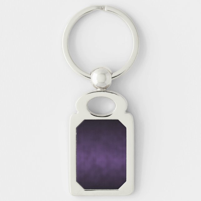 Violet Gothic Ombre Background Art Keychain (Front)