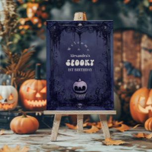 Violet Gothic Spooky ONE Birthday Foam Board