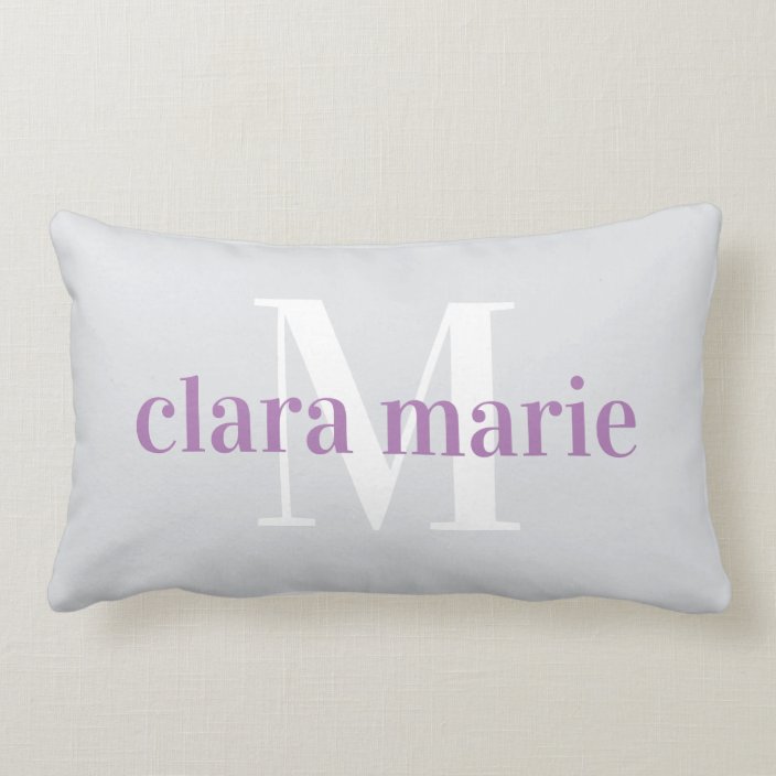 monogram nursery pillow