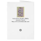 Violet Green Baubles Card (Back)