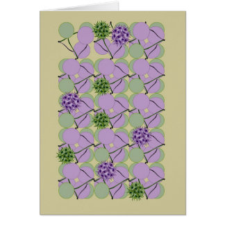 Violet Green Baubles Card