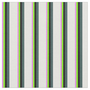 Violet, Green, Black, Dark Slate Gray, and White Fabric