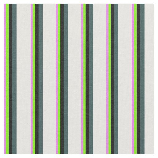 Violet, Green, Black, Dark Slate Gray, and White Fabric