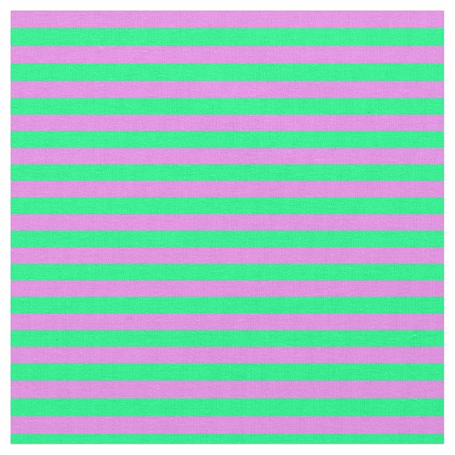 Violet & Green Colored Pattern of Stripes Fabric (Close Up)