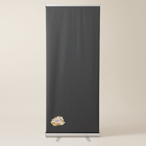 violet grey brown Vertical Retractable Banner