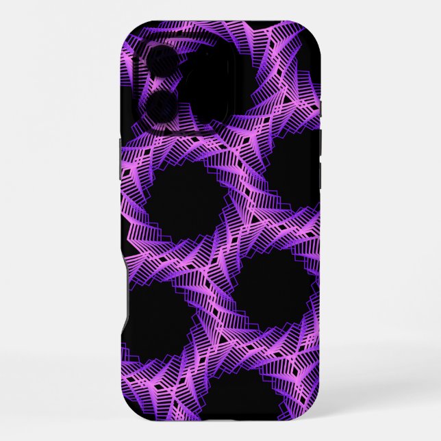 Violet Gridlock Iphone Case (Back)