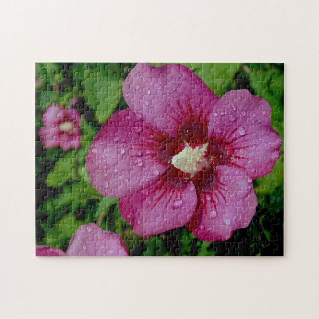 Violet Hibiscus Creative Flower Jigsaw Puzzle (Horizontal)