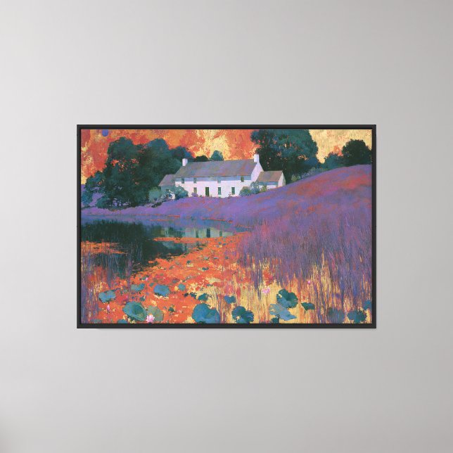 Violet Hill Farmhouse Canvas Print (Front)