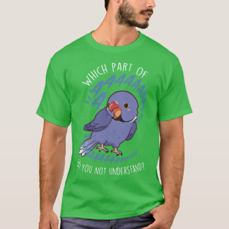 Violet Indian Ringneck Parrot Aaaa T-Shirt