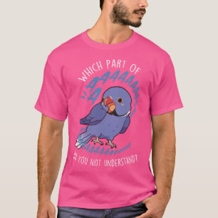 Violet Indian Ringneck Parrot Aaaa T-Shirt