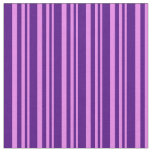 [ Thumbnail: Violet & Indigo Colored Lined Pattern Fabric ]