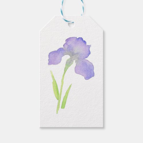 Violet Iris Gift Tags