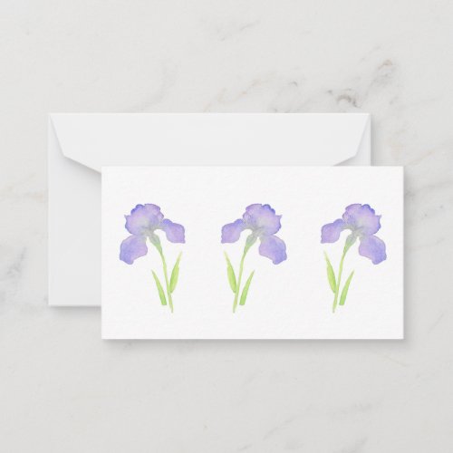 Violet Iris Note Card