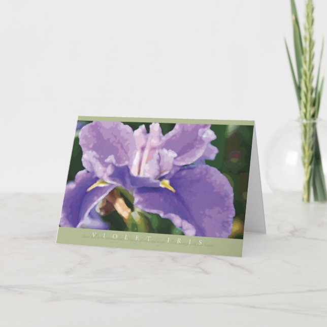 Violet Iris Note Card (Front)