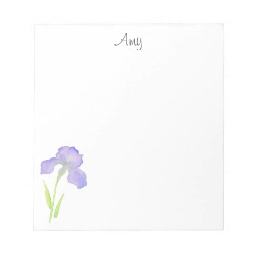 Violet Iris  Notepad