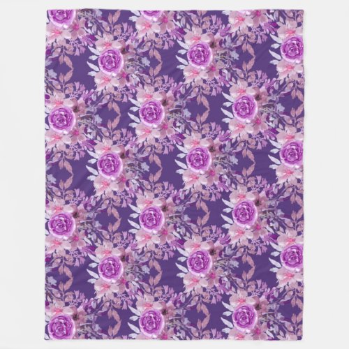 Violet is the Flower of Love and Romance  Fleece Blanket