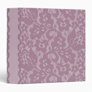 Violet lace 3 ring binder