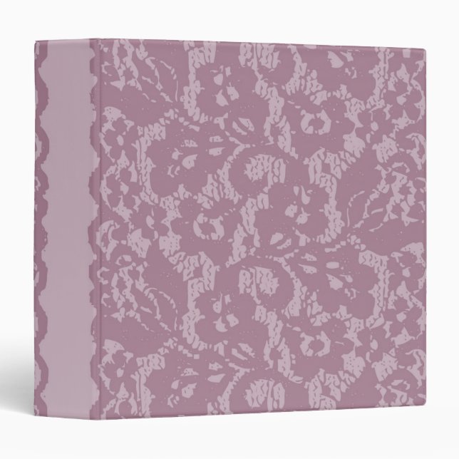 Violet lace 3 ring binder (Front/Spine)