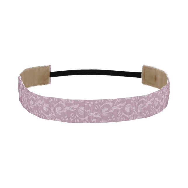 Violet lace athletic headband (Front)