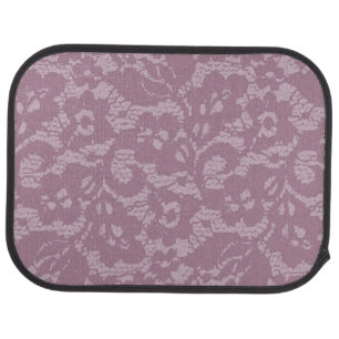 Violet lace car mat