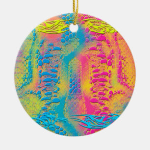 VIOLET LACE - Digital - Fractal Art - Ceramic Ornament