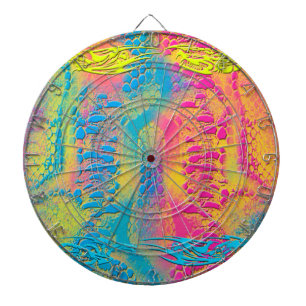 VIOLET LACE -  Digital - Fractal Art - Dart Board