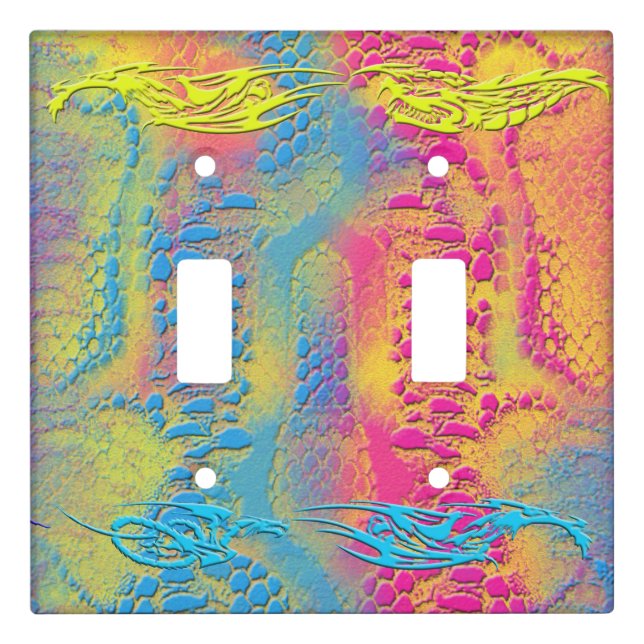VIOLET LACE -  Digital - Fractal Art - Light Switch Cover (Front)
