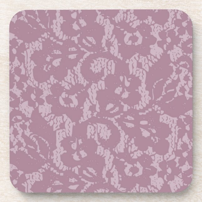 Violet lace drink coaster (Front)