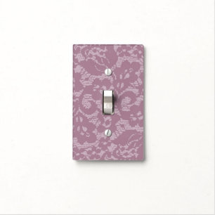 Violet lace light switch cover