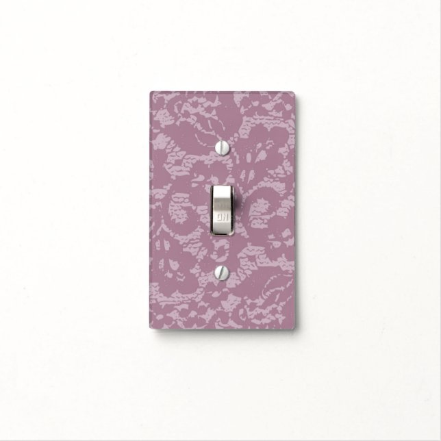 Violet lace light switch cover (In Situ)