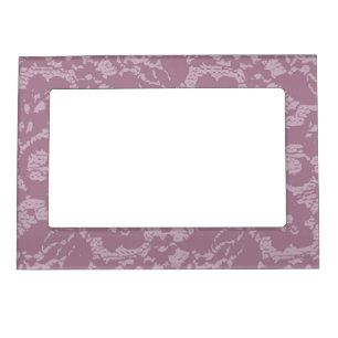 Violet lace magnetic picture frame