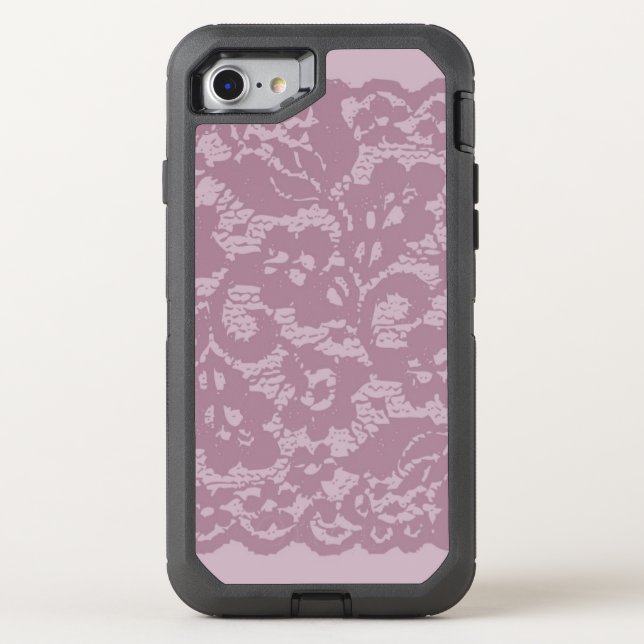 Violet lace otterbox iPhone case (Back)