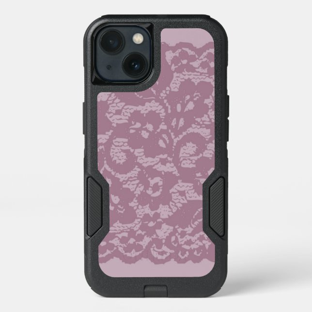Violet lace otterbox iPhone case (Back)