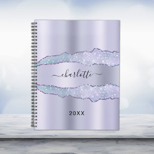 Violet lavender agate marble name 2025 planner