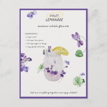 Violet Lemonade Thinking of You Postcard