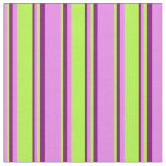 [ Thumbnail: Violet, Light Green, and Purple Pattern Fabric ]