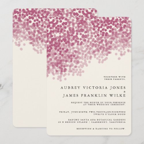 Violet Light Shower | Wedding Invitations