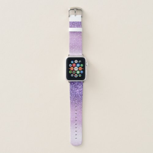 Violet Lilac Pastel Purple Triple Glitter Ombre Apple Watch Band