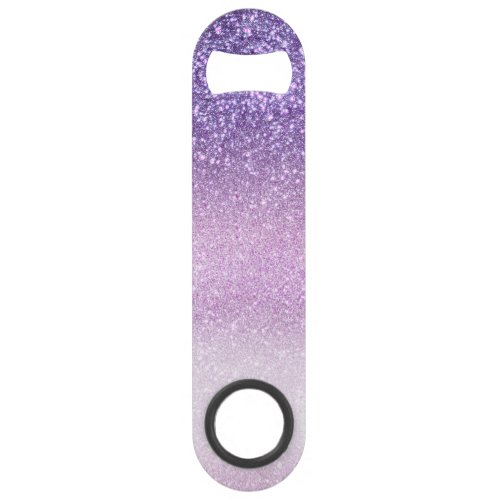 Violet Lilac Pastel Purple Triple Glitter Ombre Bar Key