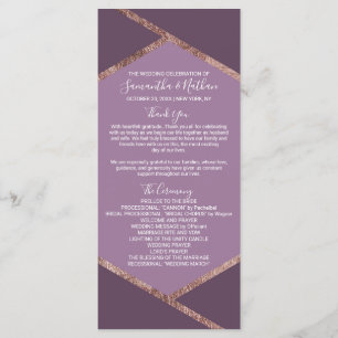 Violet Lilac Purple Rose Gold Hexagon Programs