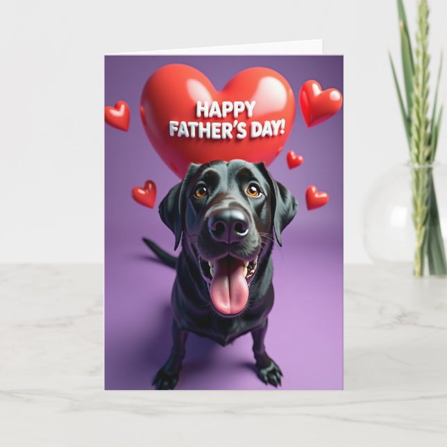 Violet Loving Fathers Day Card (Front)